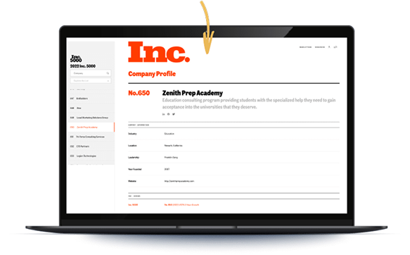 Inc 5000 ranking showcase